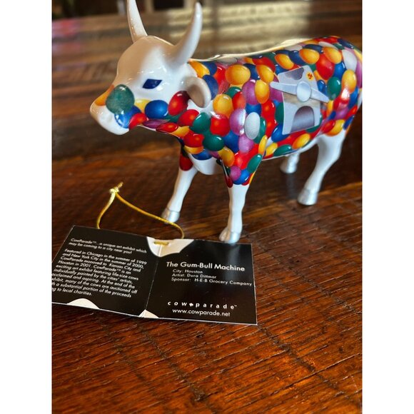 The Gum-Bull Machine Figurine By  Cow Parade The Gum-Bull Machine Porcelain Figu - Picture 2 of 9